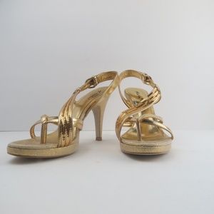 Miucha Gold Heels - Made in Brazil